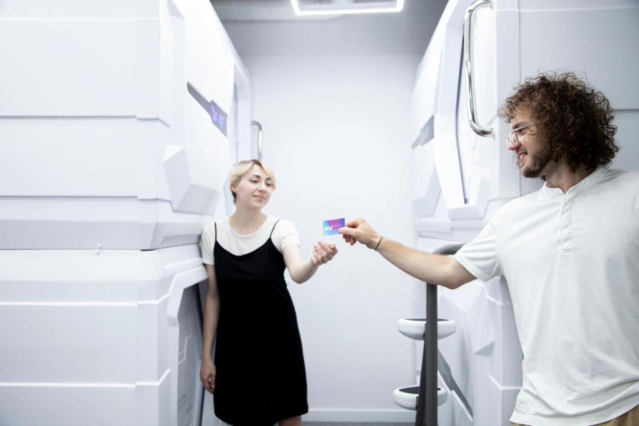 Av-1 Capsule Hotel كييف المظهر الخارجي الصورة